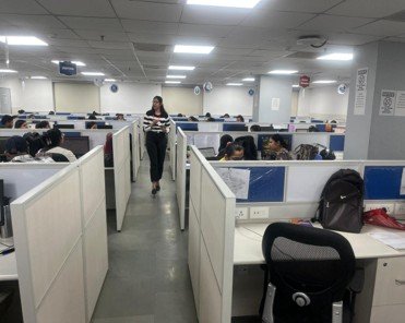 Training session in a professional office environment